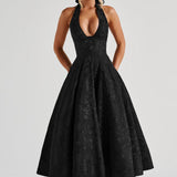 Effie Midi Dress - Black