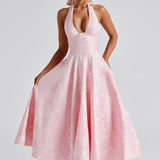 Effie Midi Dress - Pink