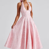Effie Midi Dress - Pink
