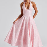 Effie Midi Dress - Pink