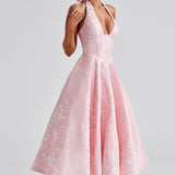 Effie Midi Dress - Pink