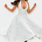 Joana | Midi Dress with Open Back and Lacing