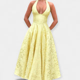 Joana | Midi Dress with Open Back and Lacing