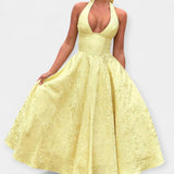 Maya | Midi Dress with Open Back and Lacing