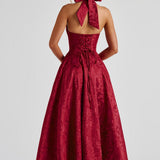Effie Midi Dress - Red