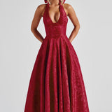 Effie Midi Dress - Red