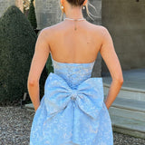 Elenora Mini Dress - Blue
