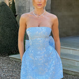 Elenora Mini Dress - Blue