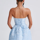 Elenora Mini Dress - Blue