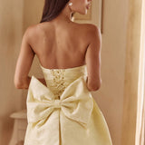 Elenora Mini Dress - Lemon