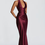Elowen Maxi Dress - Cherry Patent