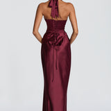 Elowen Maxi Dress - Cherry Patent
