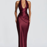 Elowen Maxi Dress - Cherry Patent