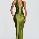 Elowen Olive Maxi Dress