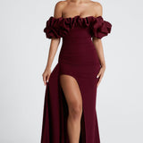 Elsie Maxi Dress - Cherry Patent