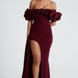 Elsie Maxi Dress - Cherry Patent