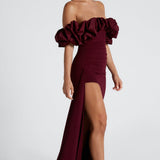 Elsie Maxi Dress - Cherry Patent