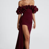 Elsie Maxi Dress - Cherry Patent