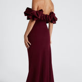 Elsie Maxi Dress - Cherry Patent