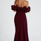 Elsie Maxi Dress - Cherry Patent
