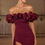 Elsie Maxi Dress - Cherry Patent