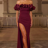 Elsie Maxi Dress - Cherry Patent