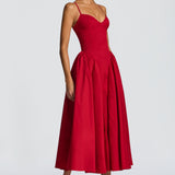 Emerson Midi Dress - Red