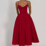 Emerson Midi Dress - Red
