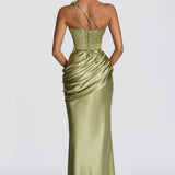 Emina Maxi Dress - Light Olive
