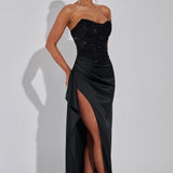 Emrielle Black Maxi Dress