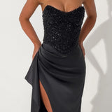 Emrielle Black Maxi Dress