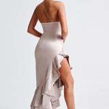 Esmeraya Champagne Maxi Dress