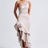 Esmeraya Champagne Maxi Dress
