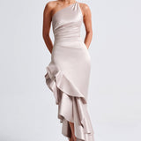 Esmeraya Champagne Maxi Dress