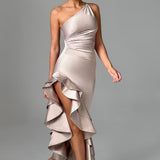 Esmeraya Champagne Maxi Dress