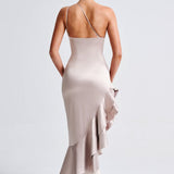 Esmeraya Champagne Maxi Dress