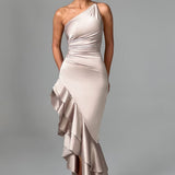 Esmeraya Champagne Maxi Dress