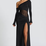 Ettalie Black Maxi Dress