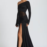 Ettalie Black Maxi Dress