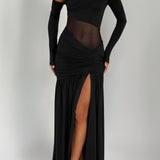 Ettalie Black Maxi Dress