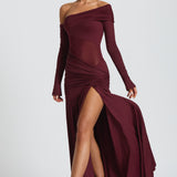 Ettalie Maxi Dress - Cherry Patent