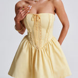 Evie Mini Dress - Lemon