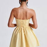Evie Mini Dress - Lemon
