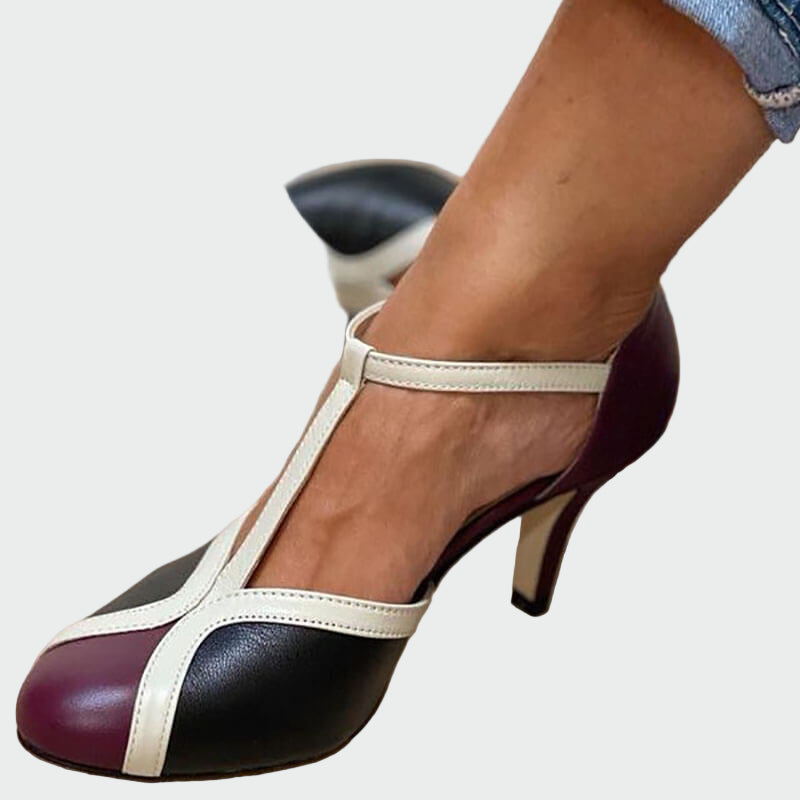 Juno | Vintage T-Strap High Heels