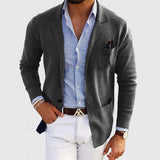 Edvin | MEESTELE LUXURY BLAZER IN LEATHER-LIKE FABRIC