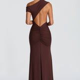 Fiora Maxi Dress - Plum Brown