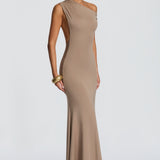 Fiora Maxi Dress - Stone Color