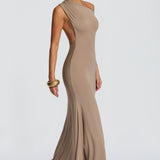 Fiora Maxi Dress - Stone Color