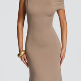 Fiora Maxi Dress - Stone Color