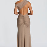 Fiora Maxi Dress - Stone Color